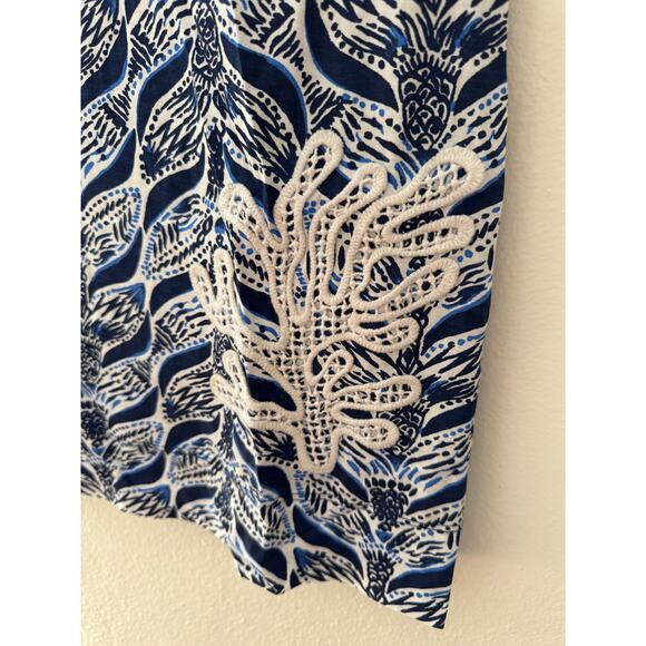 Lilly Pulitzer Marlowe Navy Whale tale t-shirt dress Size S - Picture 4 of 8
